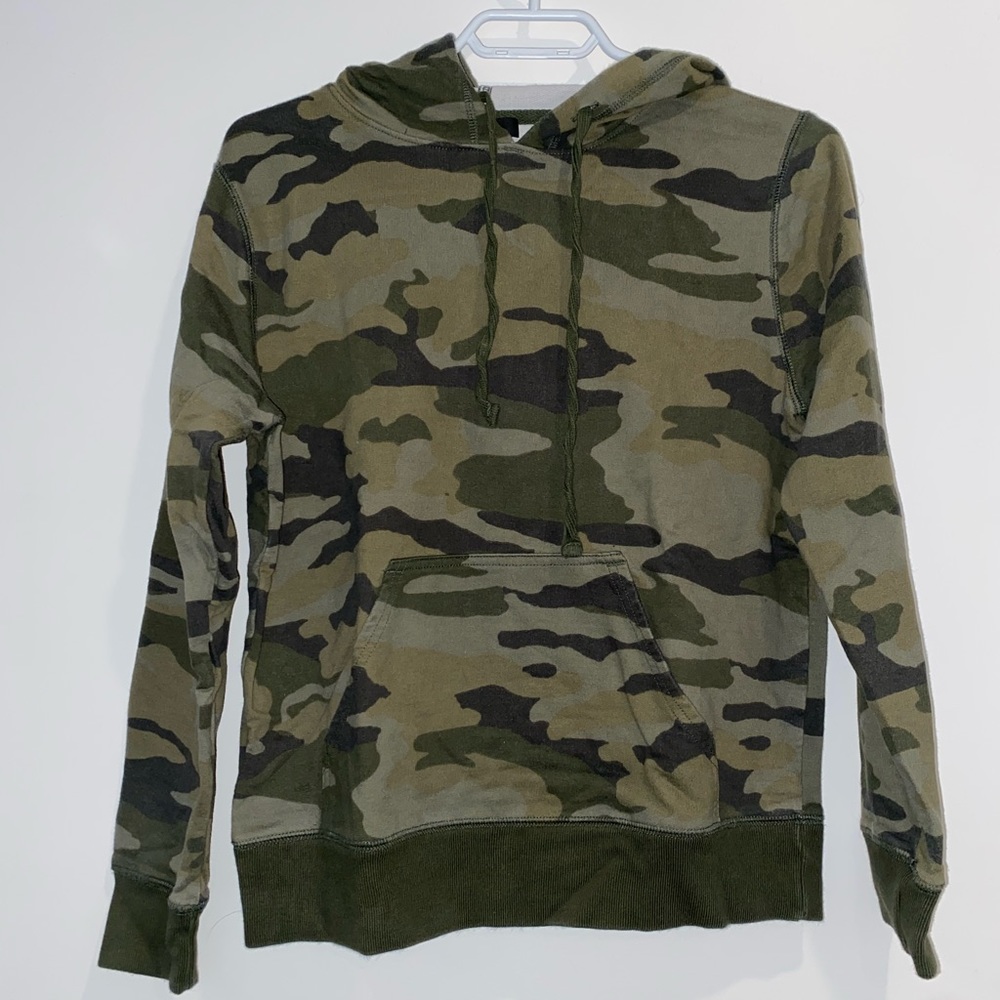 J Crew Size Small Camo hoodie